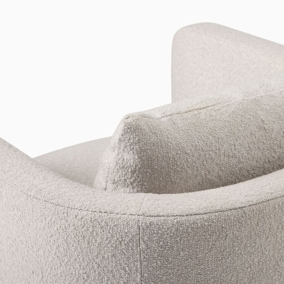 Bacall Curved Swivel Chair West Elm Australia